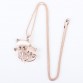 Bonsny Cat Necklace Long Pendant  Brand Crystal Chain New 2015 Zinc Alloy Girl Women Fashion Jewelry Statement Accessories